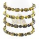 Wholesale green amber beads bracelet